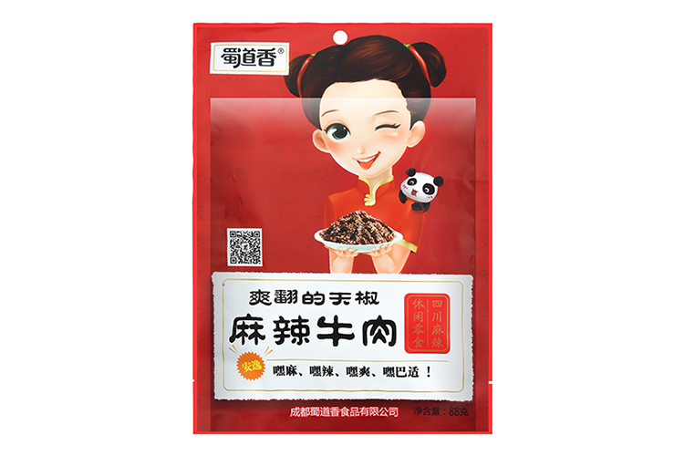 SHUDAOXIANG CHILI SPICY BEEF JERKY 88G